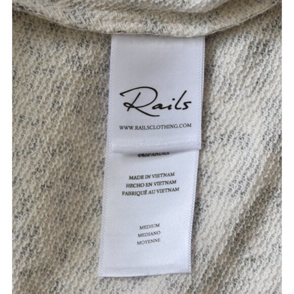 RAILS NWT ALICE COTTON BLEND MIXED GREY CHEETAH SWEATSHIRT. SIZE M - Picture 9 of 11